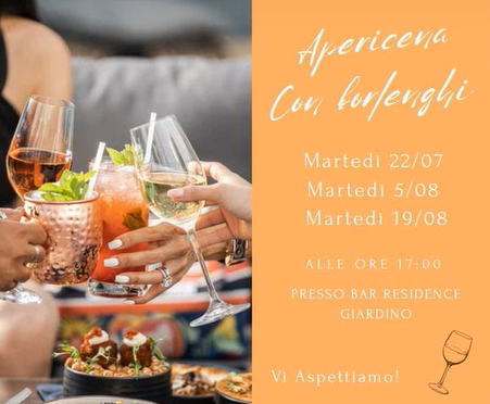 Apericena con borlenghi modenesi, Residence Giardino