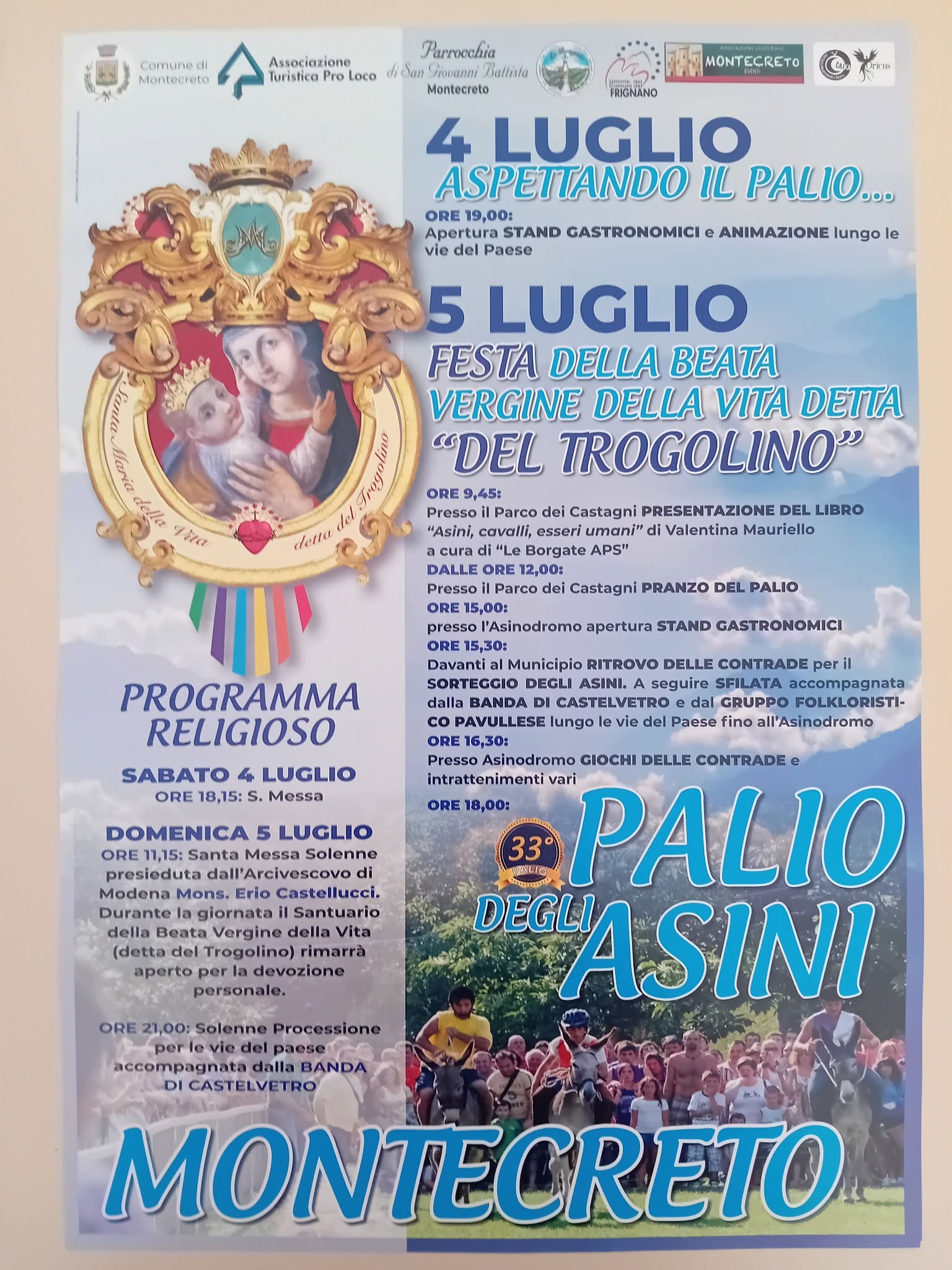 Palio degli Asini 2026 Montecreto